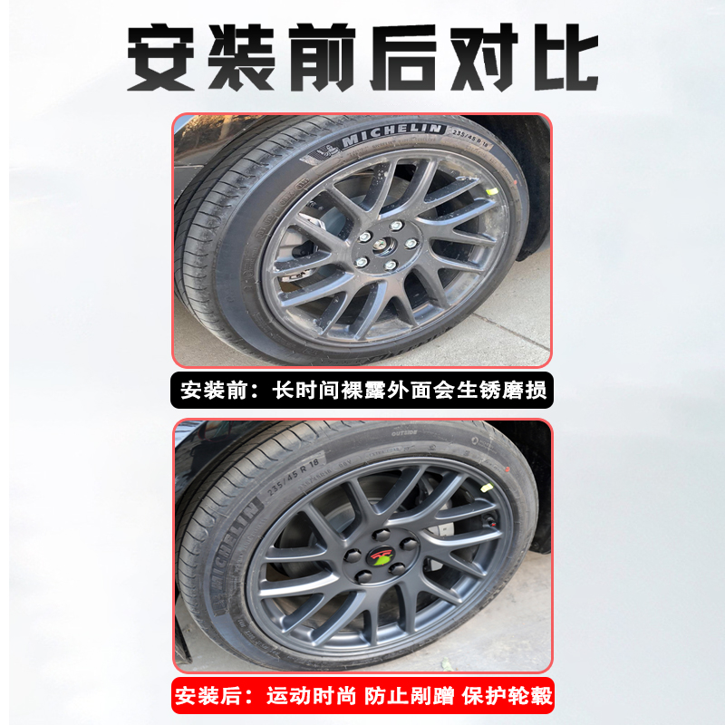 适用特斯拉modelYmodel3焕新版轮毂盖汽车轮毂螺丝帽盖改装配件-图1