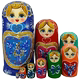 10-layer hand-painted matryoshka doll birthday gift 069
