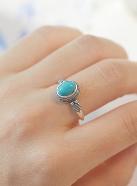 暮城珠宝女纯银复古做旧