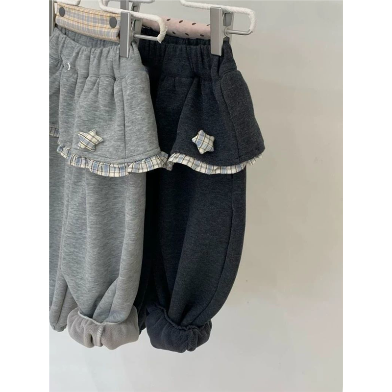 女童冬季新款时髦好看加绒裤子儿童保暖卫裤女孩防寒束腿裤冬装套,淘宝优惠券,粉丝福利购,淘宝优惠卷