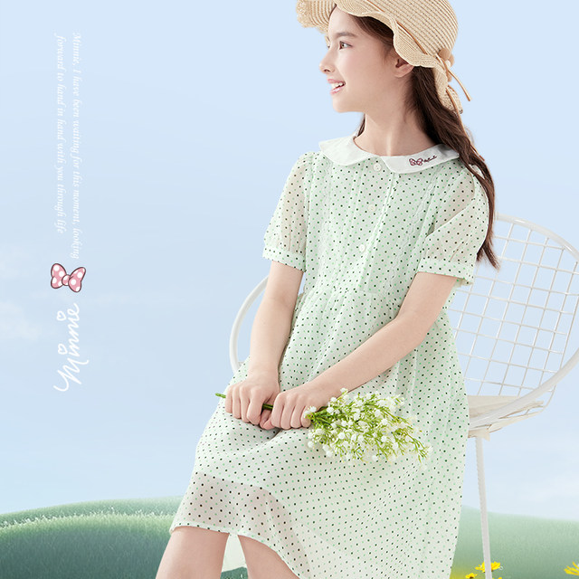 Disney girls' A-line skirt summer fresh