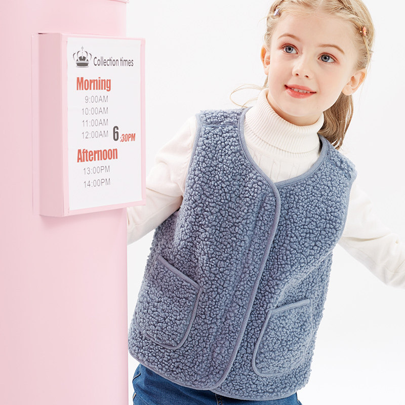 女童马甲秋冬装新款儿童背心男童马夹中大童内搭外穿加绒加厚坎肩,淘宝优惠券,粉丝福利购,淘宝优惠卷
