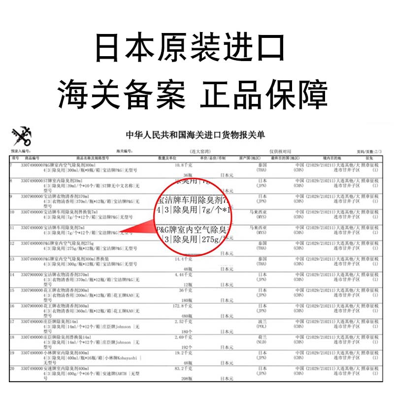 日本进口宝洁febreze香必飘汽车载空调出风口香水清新去异味7ml-图2