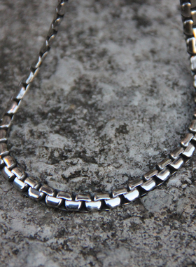 原创设计风小众银色金属项链