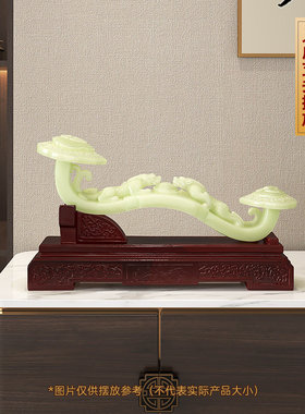 万福如意摆件招财客厅玄关电视柜博古架玉如意高档装饰品乔迁礼物