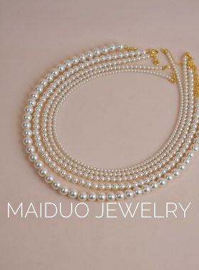 项链珍珠小米珠女甜美