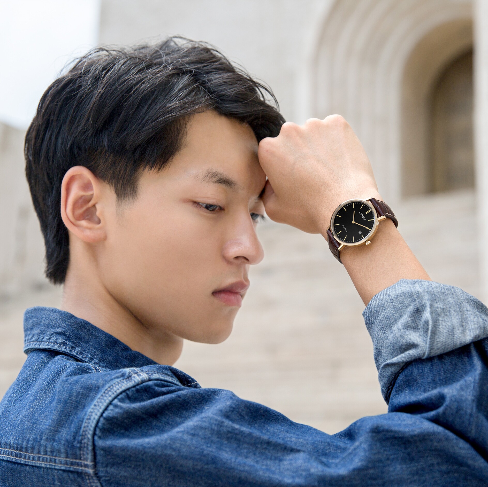 西铁城日本官方正品简约时尚男表 西铁城手表日韩腕表