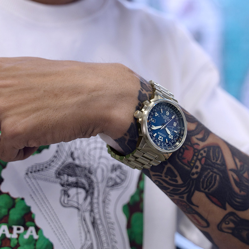 西铁城日本官方正品多局电波飞行 西铁城手表日韩腕表