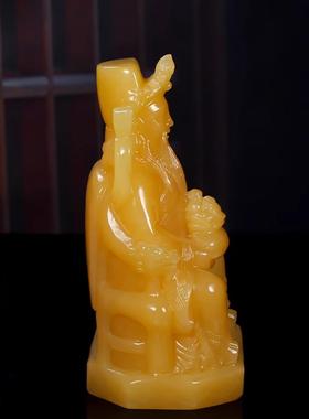 黄玉财神爷文财神摆件