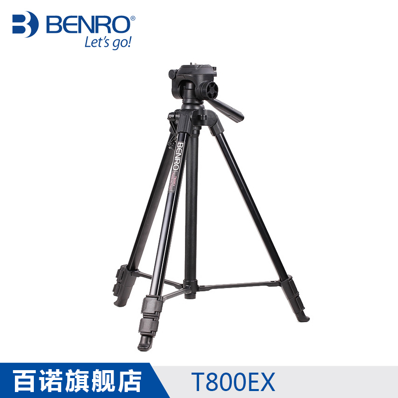 BENRO百諾 T800EX 迷你便攜三角架攝影攝像三腳架三維雲臺套裝