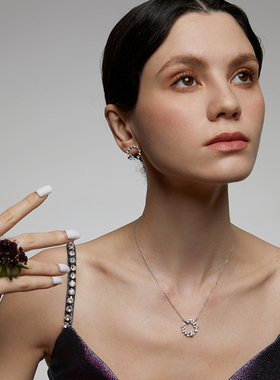 伊泰莲娜仿水晶O字链女