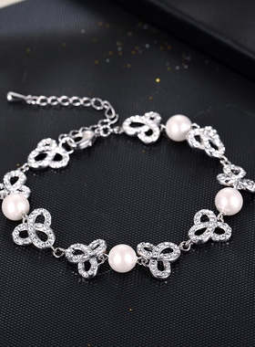 伊泰莲娜花形ins风女腕饰手链