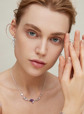 伊泰莲娜italina项链女轻奢时尚正装晚宴配饰锁骨链节日礼物