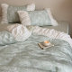 Moonlight lover French spring and summer orchid tentacle bed sheets four-piece set silky soft naked sleeping cool quilt cover bedding