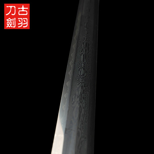龙泉古羽刀剑花纹钢烧刃八面四灵汉剑青龙玄武镇宅宝剑长剑未开刃 - 图3