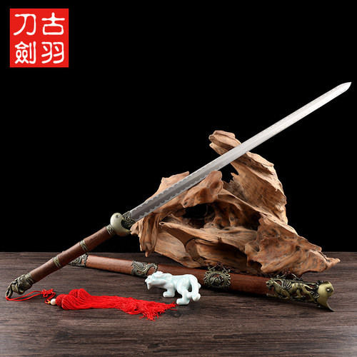 龙泉古羽刀剑太极星君宝剑玄武神剑装饰摆件镇宅宝剑长硬剑未开刃 - 图2