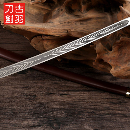 龙泉古羽刀剑 皇家指挥剑 精装皮质仪仗剑 道具欧式西洋剑 未开刃 - 图3