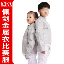 Fencing Pei Sword Professional Metal Coat Electric Coat Long Sleeve Children Adult CE Certified Competition Pejian Sword Conductive