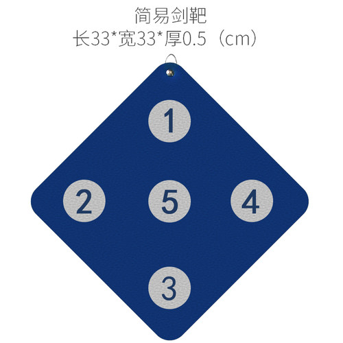 击剑剑靶 儿童成人挂墙壁式挂训练人工皮革超结实抗刺破 击剑器材 - 图1