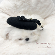 Small Red Book Exploits South Korea Ins Pet Dog Hats Berets Hat Marzistedi Little Fragrant Wind Cap