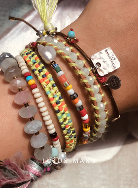 小花珠原形.贸易珠保真.lotus mann蜜蜡巴洛克珍珠银手链