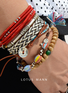 十字银旧手链串ins小众路塔斯曼