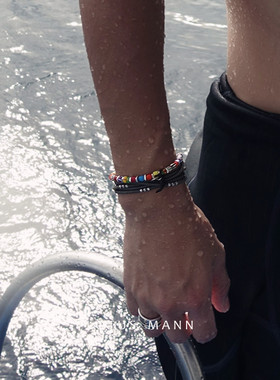 古董圣诞珠非洲贸易西亚琉璃手链