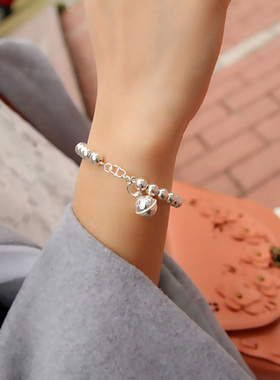 纯银转运珠手链女生铃铛小众设计