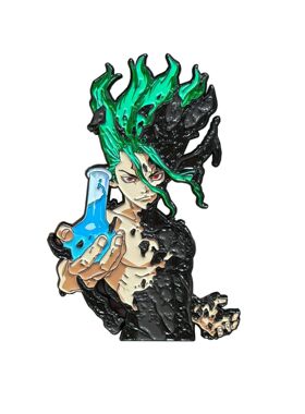 石纪元石神千空烤漆金属胸针