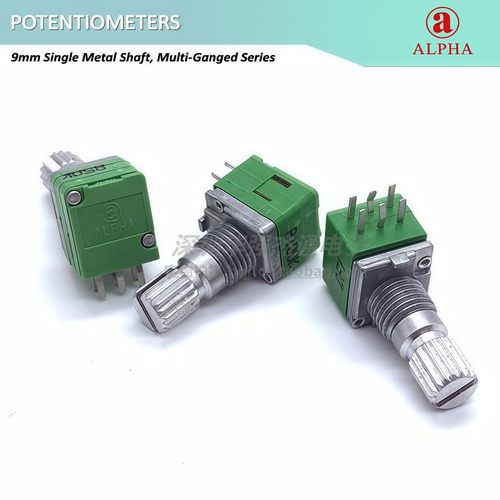 艾华ALPHA 09型精密6脚双联电位器RD902F-B10KB50KB100KB200K音量 - 图1