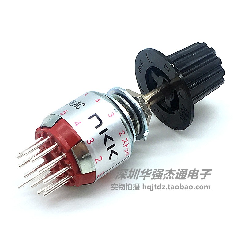 日本NKK原装正品MR-A112波段开关 MRA112旋转电子手轮开关1刀12档 - 图2