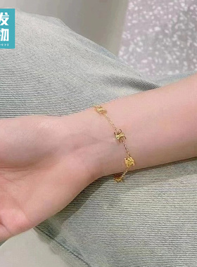 简约凯旋门钛钢手链女