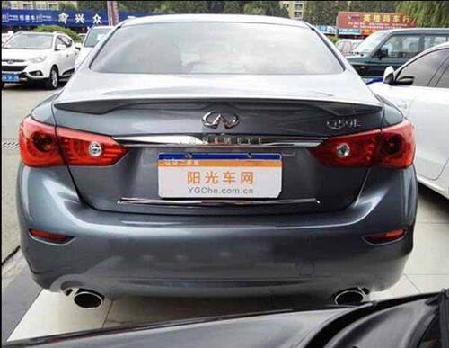 英菲尼迪Q50L尾翼改装Q50 Q50L压尾翼原厂专用烤漆免打孔改装顶翼 - 图0