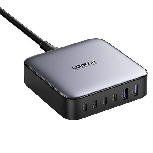 UGREEN绿联200W氮化镓充电器头300w英规适用苹果macbook华为联想笔记本电脑平板大疆多口快充插头桌面充电站 - 图3