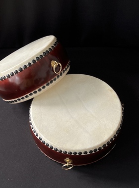 寺院铃子鼓大殿法器台湾牛皮鼓