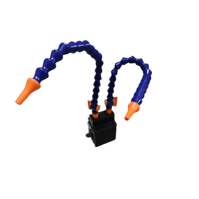 Two-hole oily magnetic meter seat cooling pipe with switch