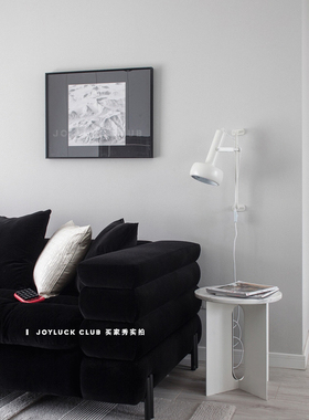 轻奢风小众北欧书房组合画沙发墙