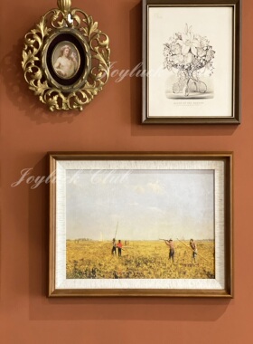 法式复古中古版画餐厅风景组合画