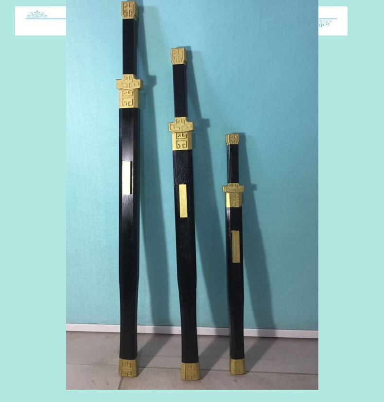 新款古代三国刘备兵器双股剑儿童玩具男孩木质古装拍摄道具可定制 - 图2