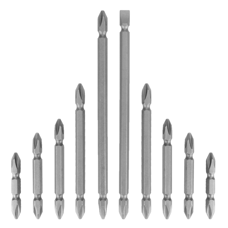 电动螺丝刀十字批头钨钢强磁圈风批双截棍手电钻一字加长套装超硬 - 图3