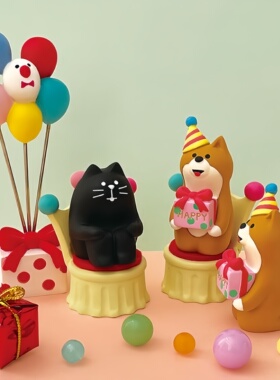 进口树脂猫狗甜蜜婚礼情人节摆件