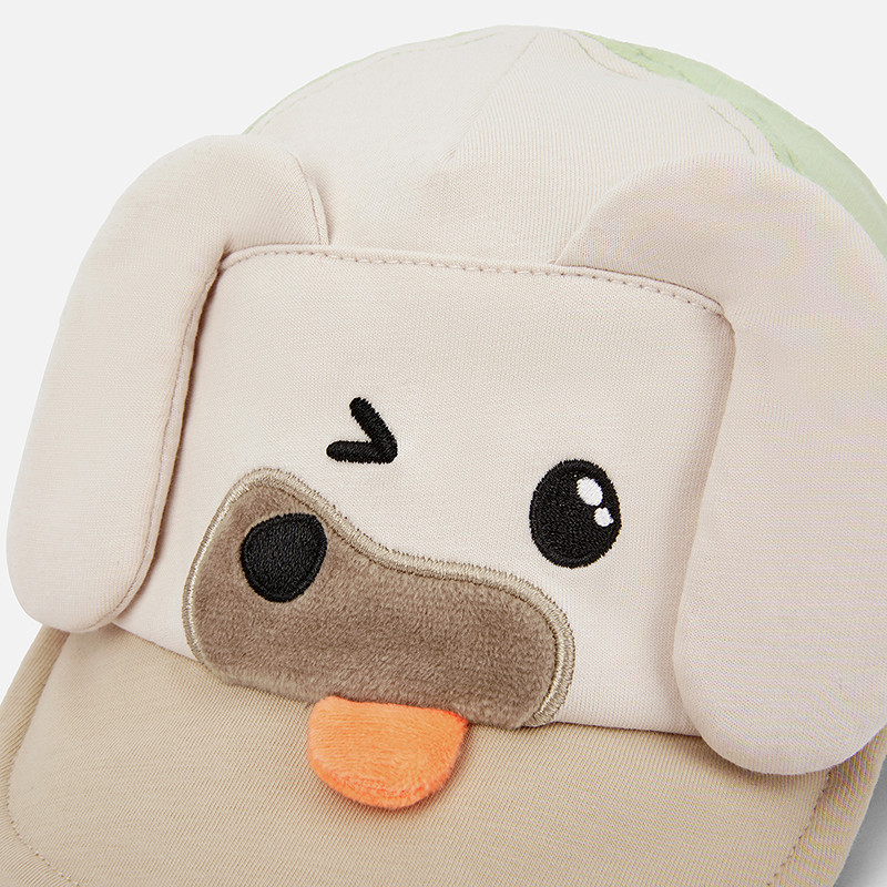 巴拉巴拉儿童帽子男童婴儿宝宝运动帽子立体小狗舒适精致刺绣可爱,淘宝优惠券,粉丝福利购,淘宝优惠卷
