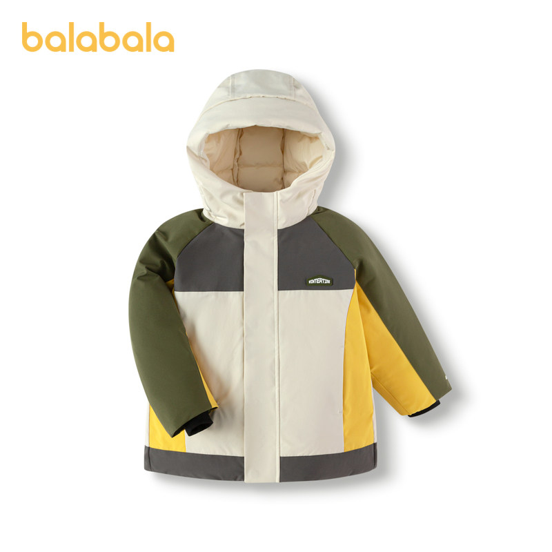 巴拉巴拉童装男童羽绒服冬装新款外套拼色户外风连帽保暖上衣,淘宝优惠券,粉丝福利购,淘宝优惠卷