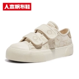 Весенние универсальные кроссовки на липучке, тканевая обувь, тренд сезона, с медвежатами, 2023