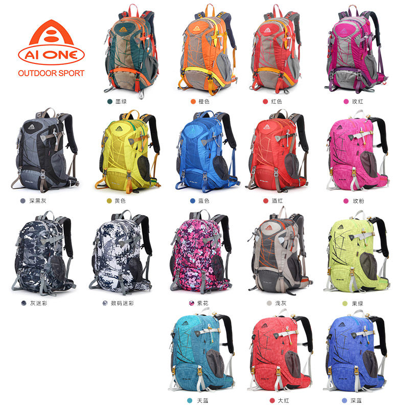 艾王户外登山男女骑行登山包 艾王双肩背包