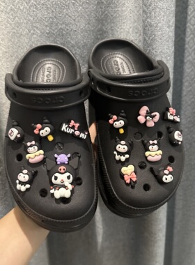 洞洞鞋鞋花暗黑库洛米