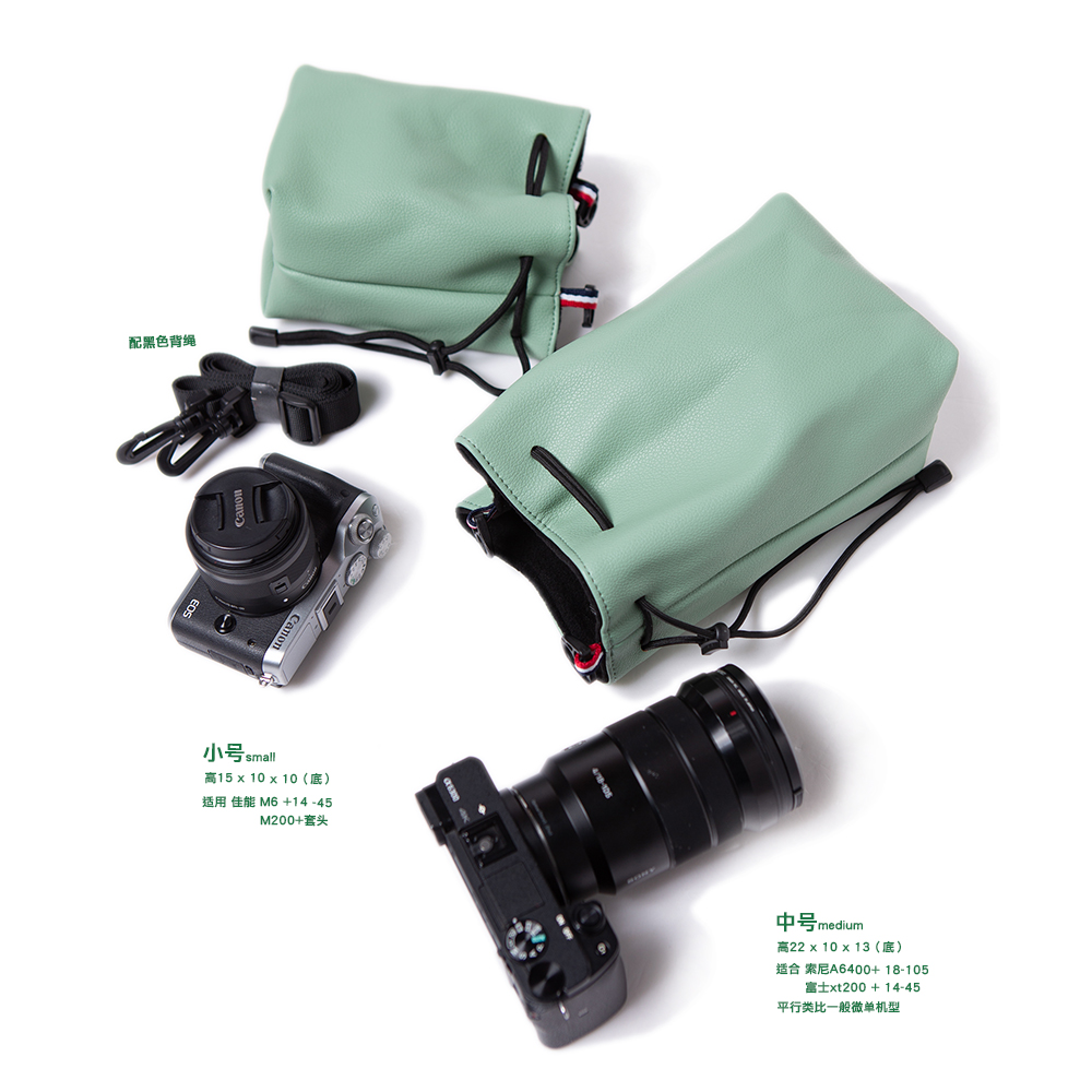 shounenn相机斜挎防摔单肩包微单适用于佳能m6 m50收纳便携水桶包 - 图1