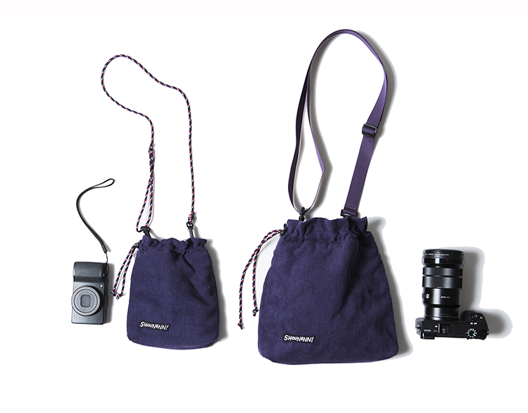 Shounenn黑卡镜头保护收纳袋单反相机包便携抽绳束口袋适用于索尼 - 图2
