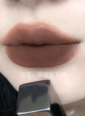 浓郁的烟熏乌木棕色口红 超绝吃土色唇泥哑光丝绒唇膏秋冬高冷女