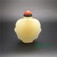 Afghan white jade snuff bottle handle